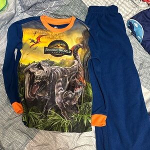 Jurassic world rebirth fleece pajamas